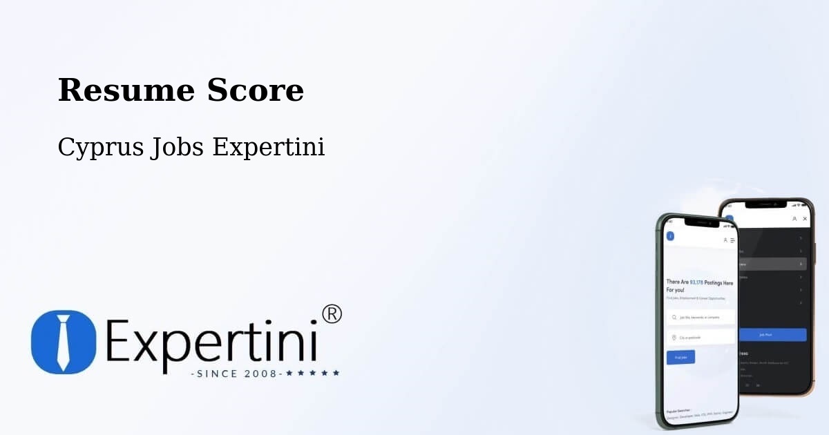 Resume Score & Job Description Match Tool – Cyprus - Cyprus Jobs Expertini